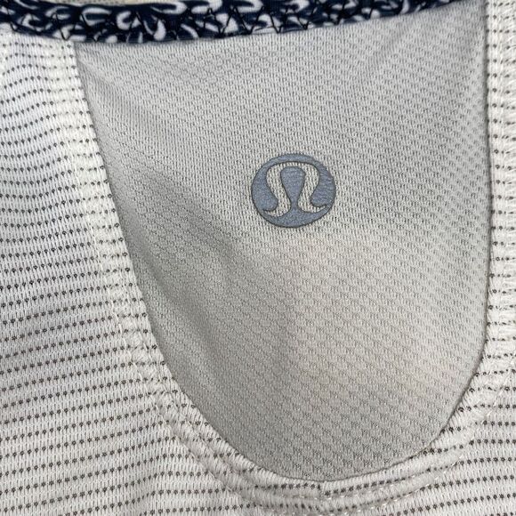 Lululemon Run Times Cinch Running Tank size 6 Heathered Ghost Plush‎ Petal Black - Picture 5 of 10